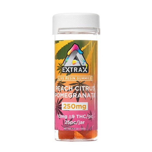 Extrax Live Resin Gummies - 250mg Peach Citrus Pomegranate / 1 Pack