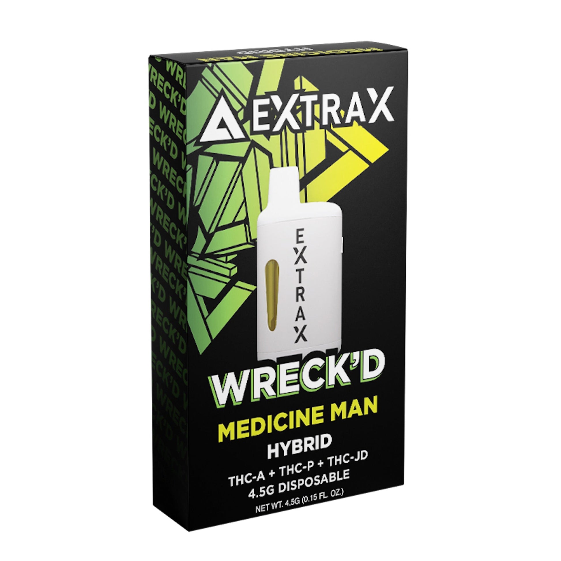 Extrax Wreckd THC-A + THC-P Vaporizer - 4500mg Medicine Man