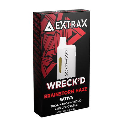 Extrax Wreckd THC-A + THC-P Vaporizer - 4500mg Brainstorm Haze