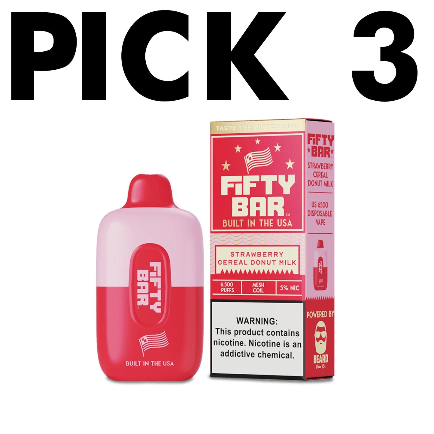 Fifty Bar Pick 3