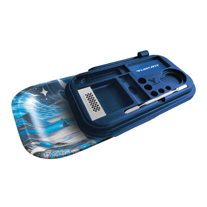 Flight Deck - Slide-On Accessorized Lid w/ Rolling Tray Feline Pharaoh