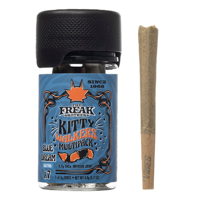 Freak Brothers Kitty Walkers THC-A Pre-rolls - .7g (7ct) Blue Dream