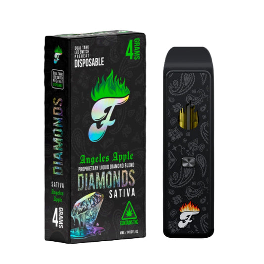 Fuego Liquid Diamonds Vaporizer - 4000mg Angels Apples