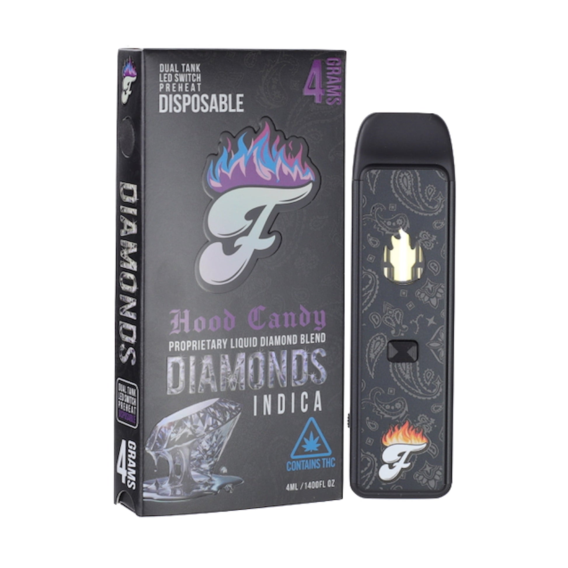 Fuego Liquid Diamonds Vaporizer - 4000mg Hood Candy