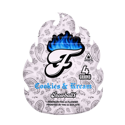 Fuego Premium Snowballs THCa Flower - 4g Cookies and Cream (H)