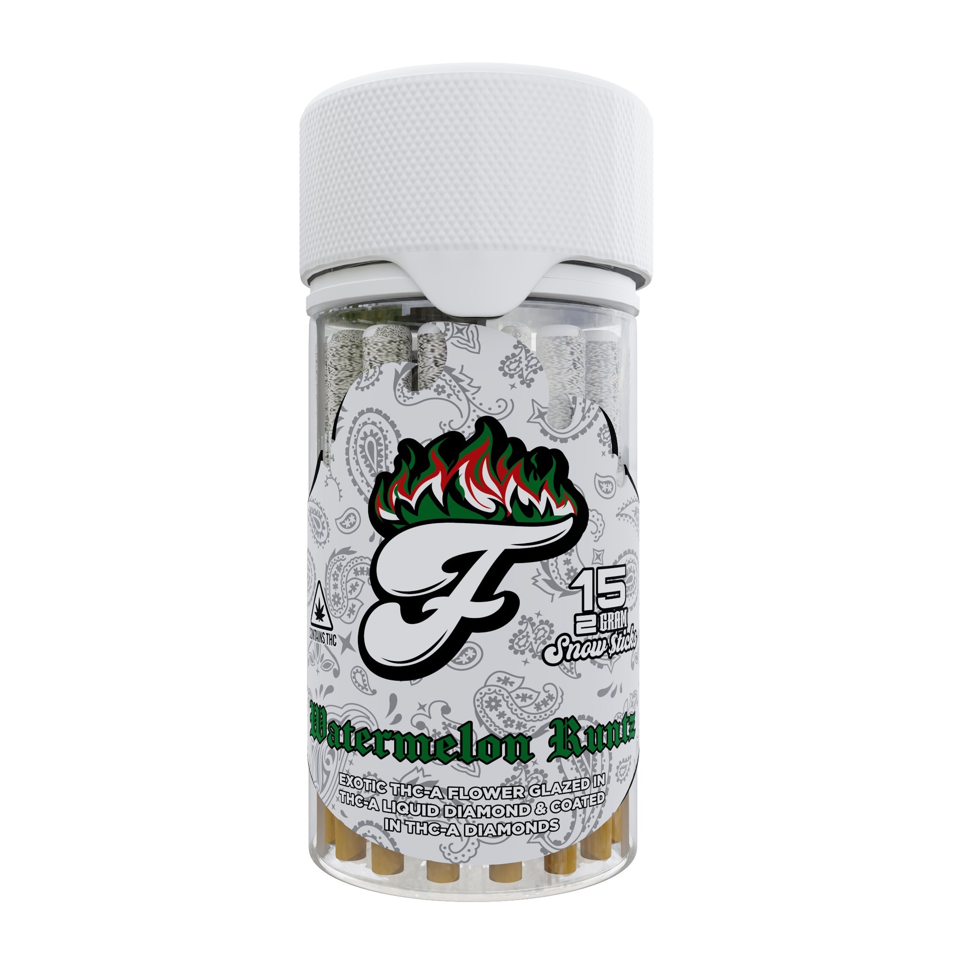 Fuego THC-A Snow Sticks - 15ct Watermelon Runtz