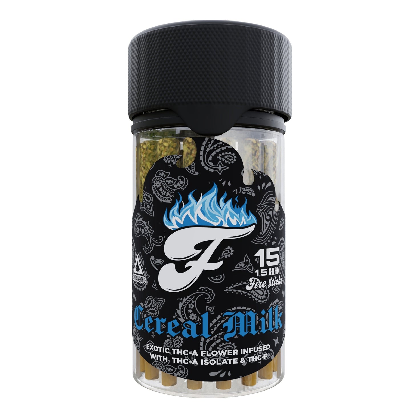 Fuego THC-A + THC-P Pre-Rolls - 15ct Cereal Milk (S)