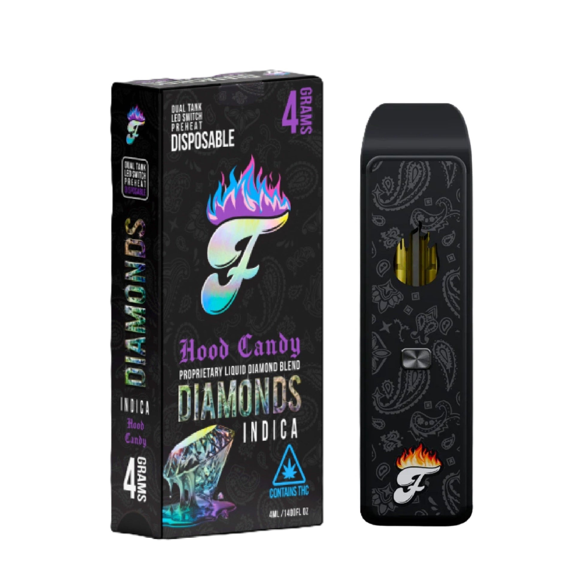 diamond vapes Fuego THC Liquid Diamonds Vaporizer - 4000mg