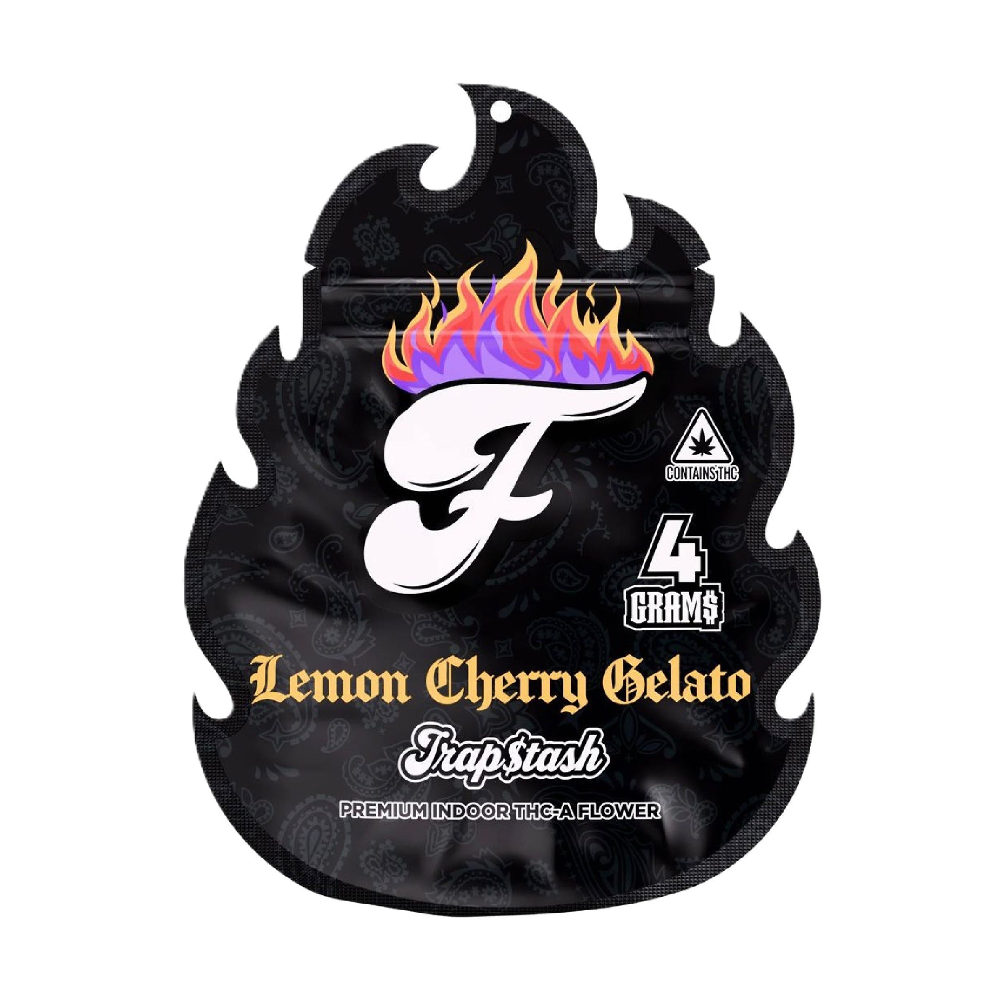 Fuego Trap $Tash THCa Flower - 4g Lemon Cherry Gelato (H)