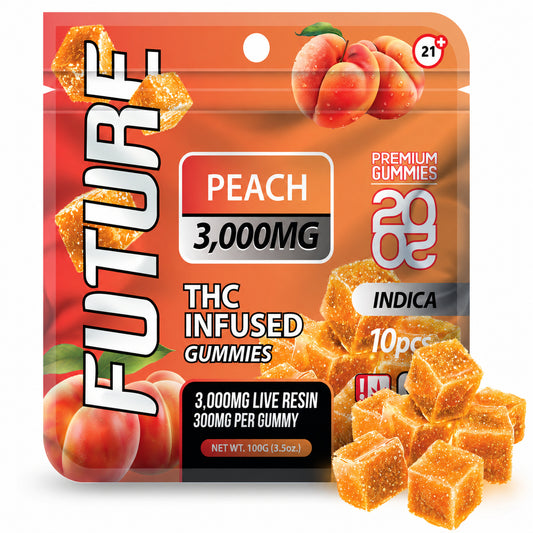 Future THC-A Infused Peach Gummies - 3000mg