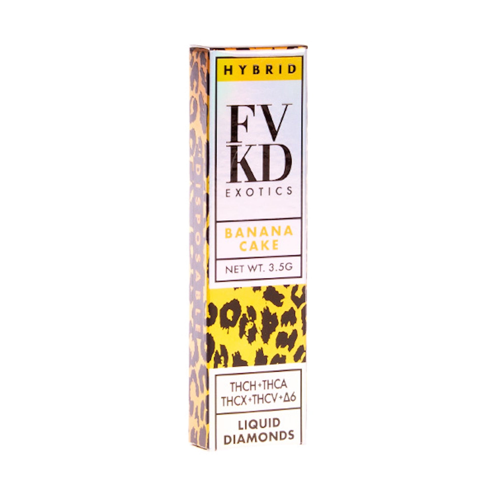 FVKD Exotics Liquid Diamonds Vaporizer - 3500mg Banana Cake (H)