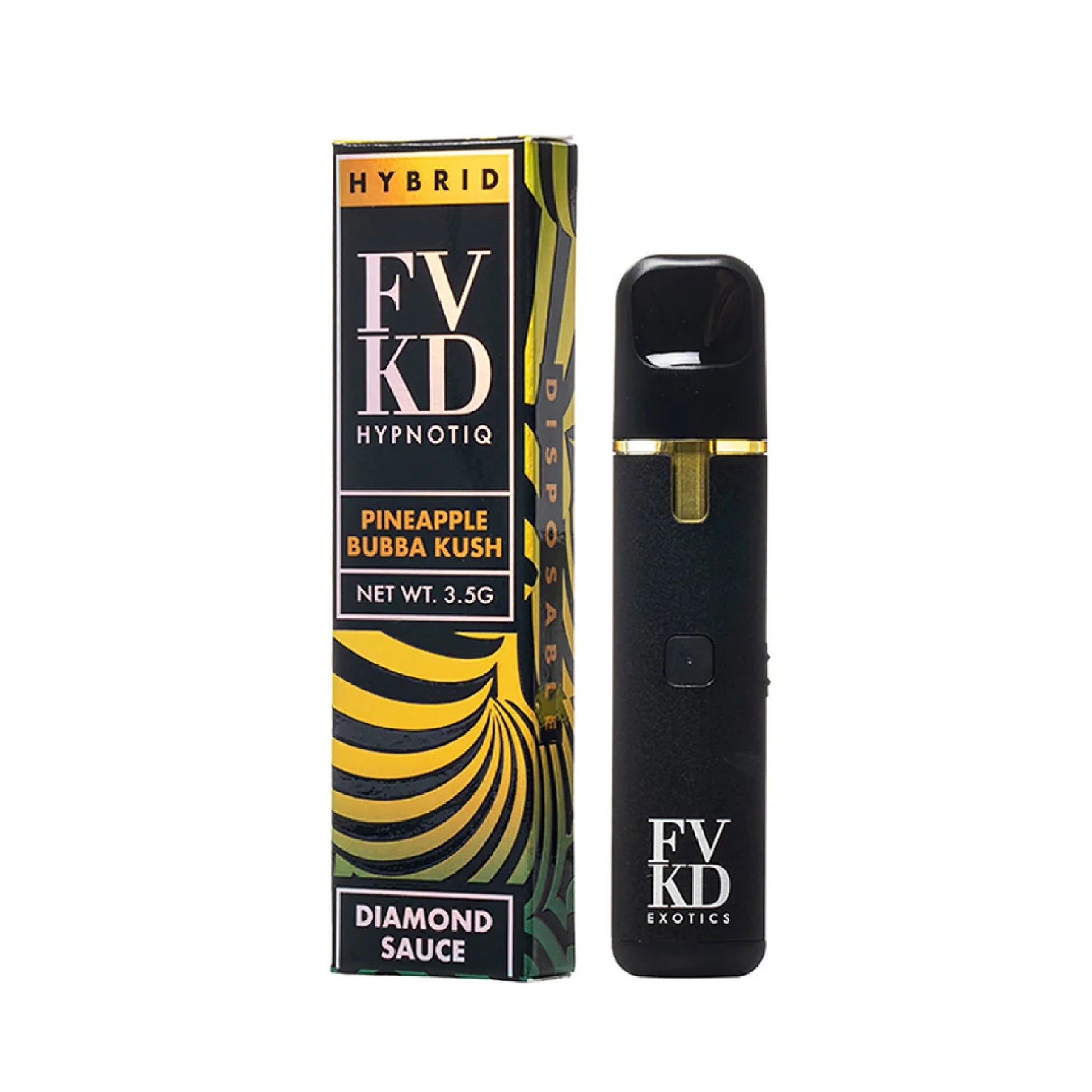 FVKD Hypnotic Diamond Sauce Vaporizer - 3500mg Pineapple Bubba Kush (H)