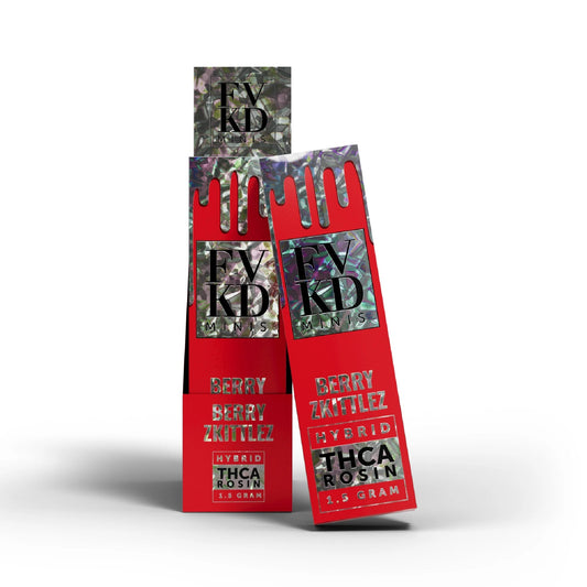 FVKD THC-A Live Rosin Minis Device - 1500mg Berry Zkittles (H)