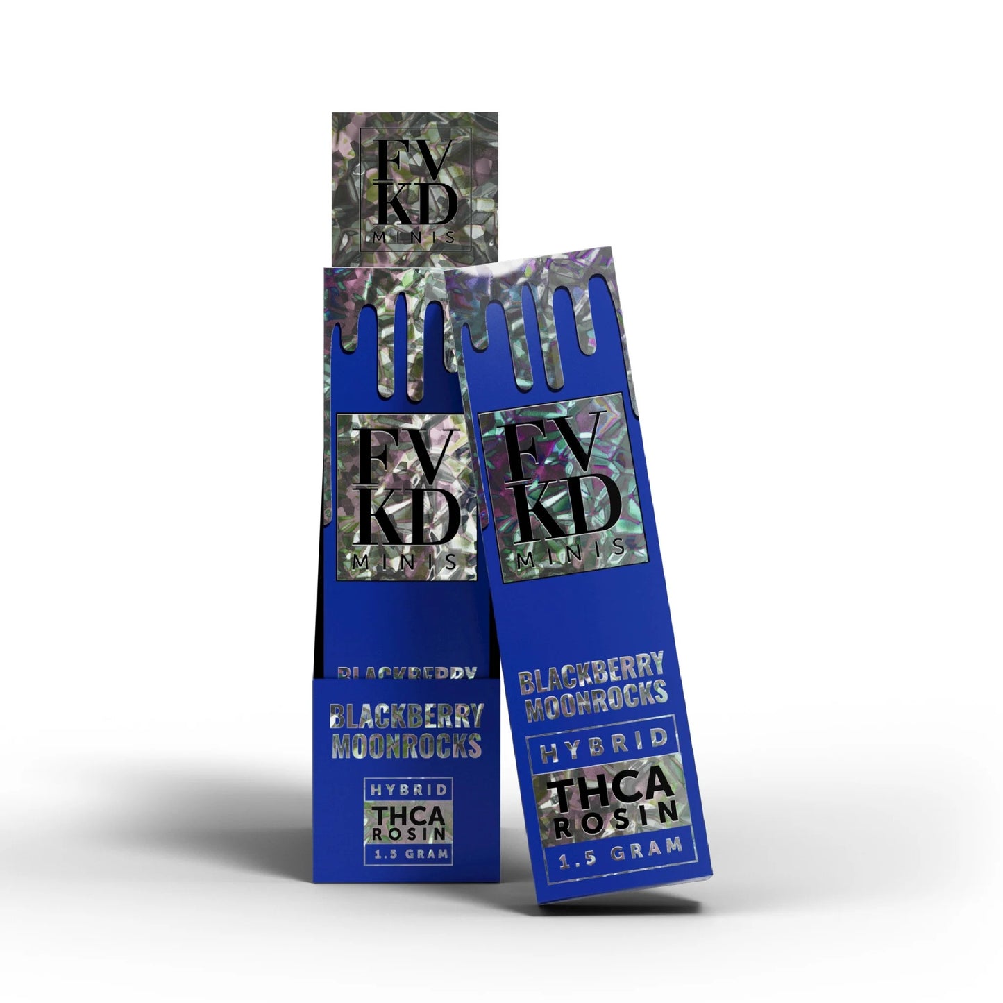 FVKD THC-A Live Rosin Minis Device - 1500mg Blueberry Moonrocks (H)