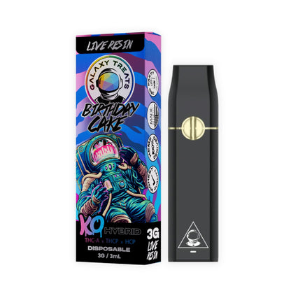 Galaxy Treats Live Resin THC-A Blend Vaporizer - 3000mg Birthday Cake (H)