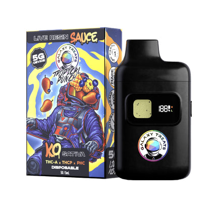 Galaxy Treats Live Resin THC-A Blend Vaporizer - 5000mg Tropical Punch