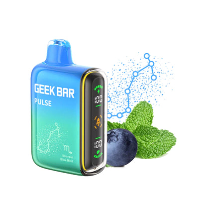 Geek Bar Pulse 15000 Puff Blue Mint Nic Vape - 5%