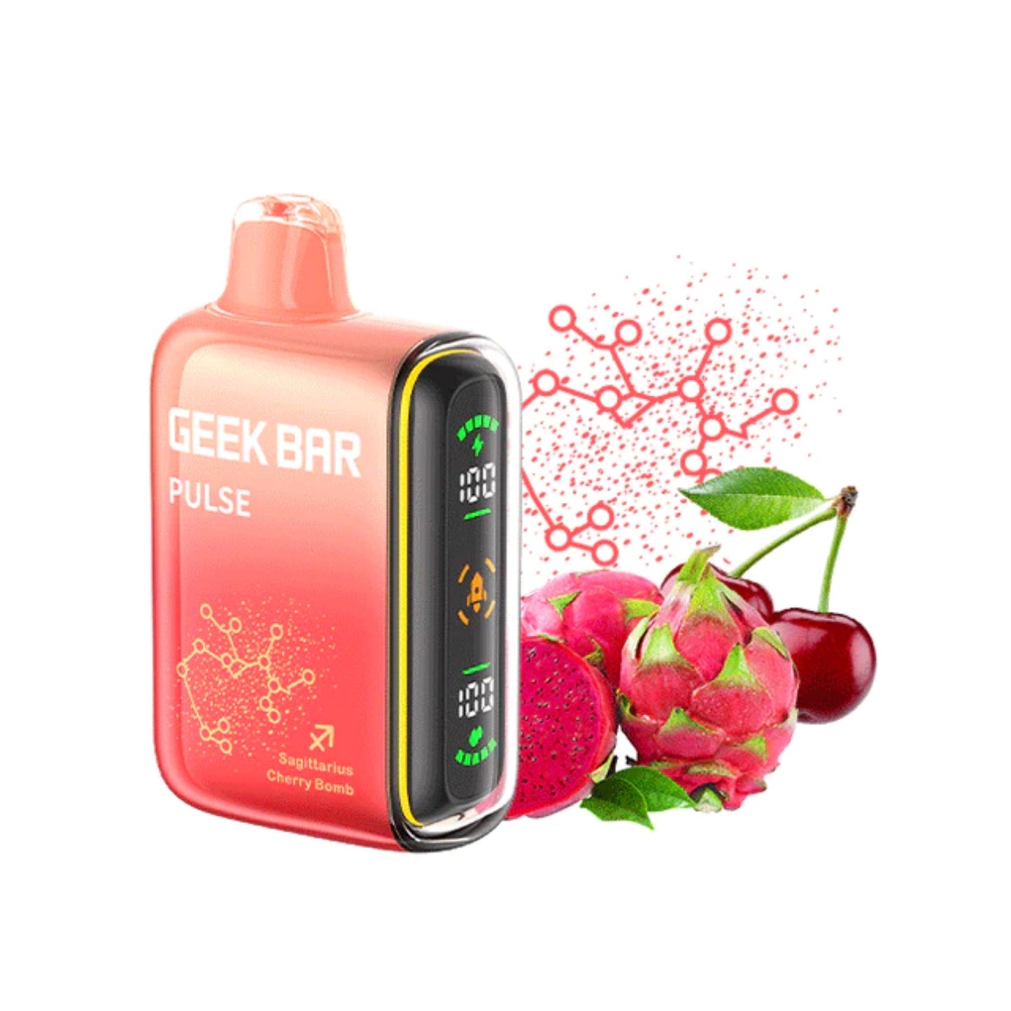 Geek Bar Pulse 15000 Puff Cherry Bomb Nic Vape - 5%