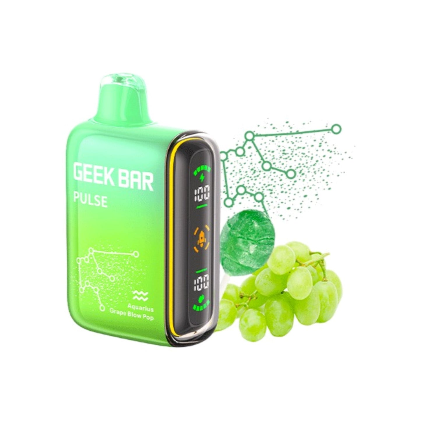 Geek Bar Pulse 15000 Puff Grape Blow Pop Nic Vape - 5%