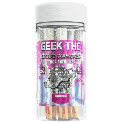 Geek Liquid Diamond THC-A Pre-Rolls - 2g (10ct) Candyland (S)