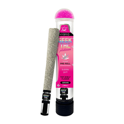 Geek Platinum Glass Tip Infused THC Pre-Roll + Edible - 2g
