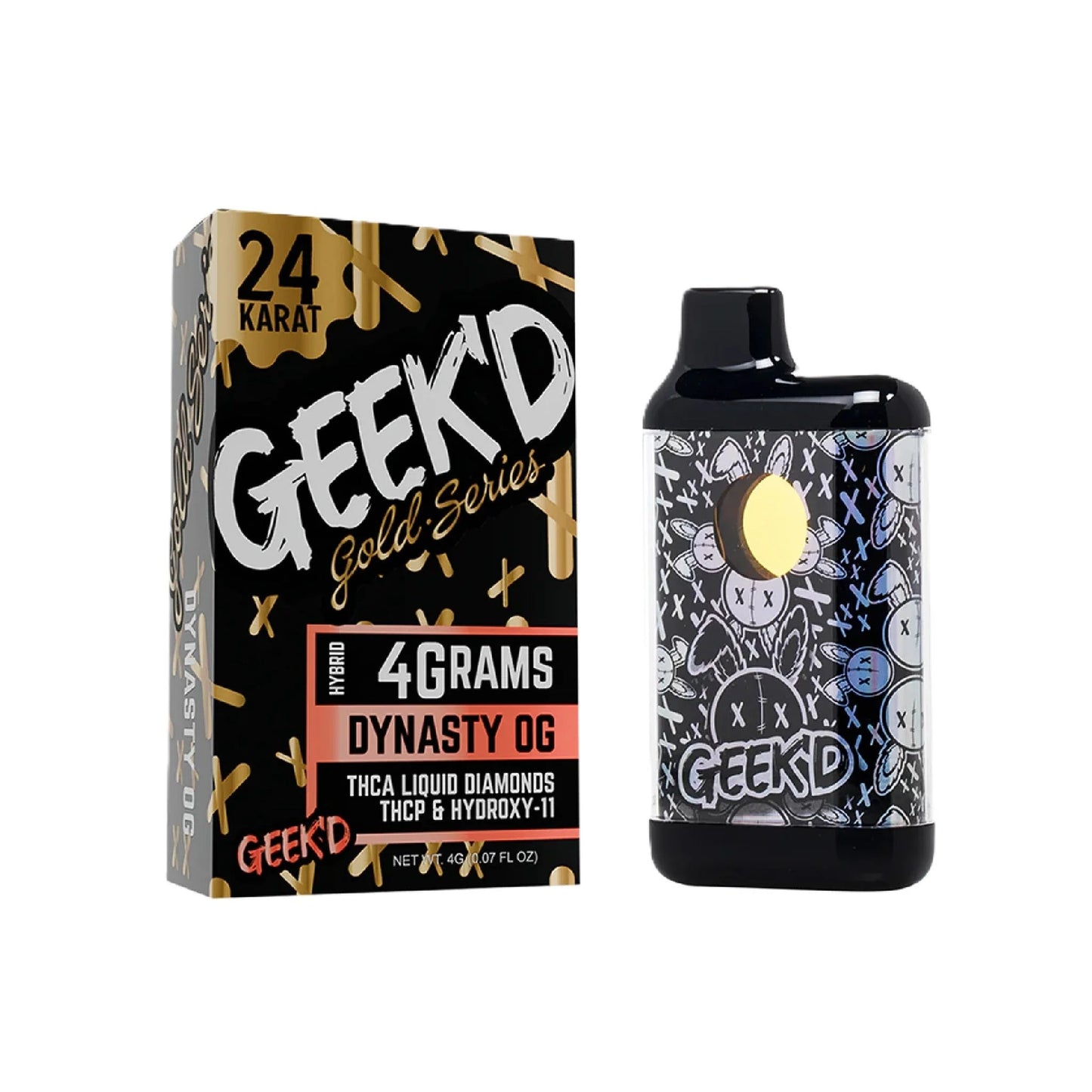 Geekd 24K Gold Series Device - 4000mg Dynasty OG (H) / 1 Pack