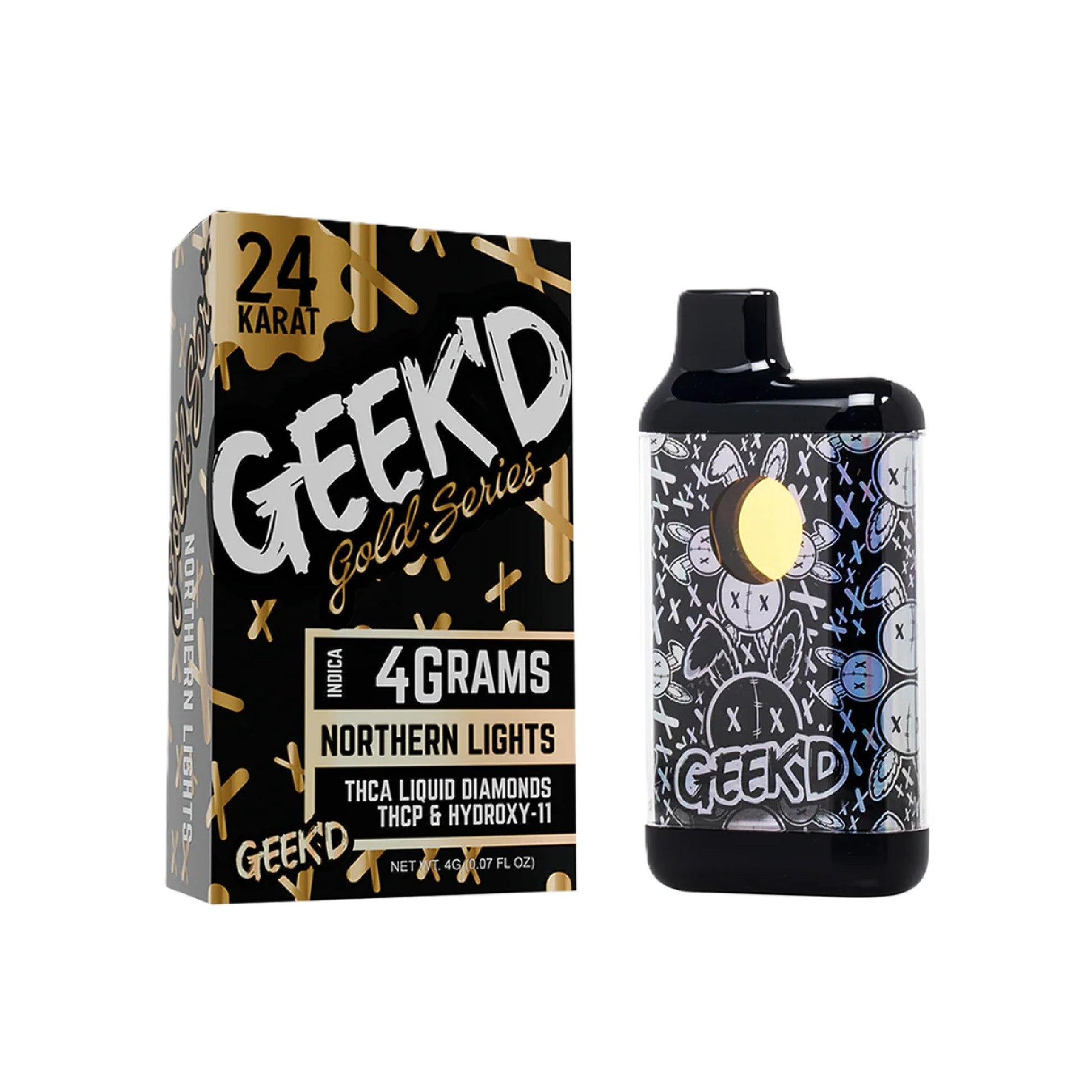 Geekd 24K Gold Series Vaporizer - 4000mg