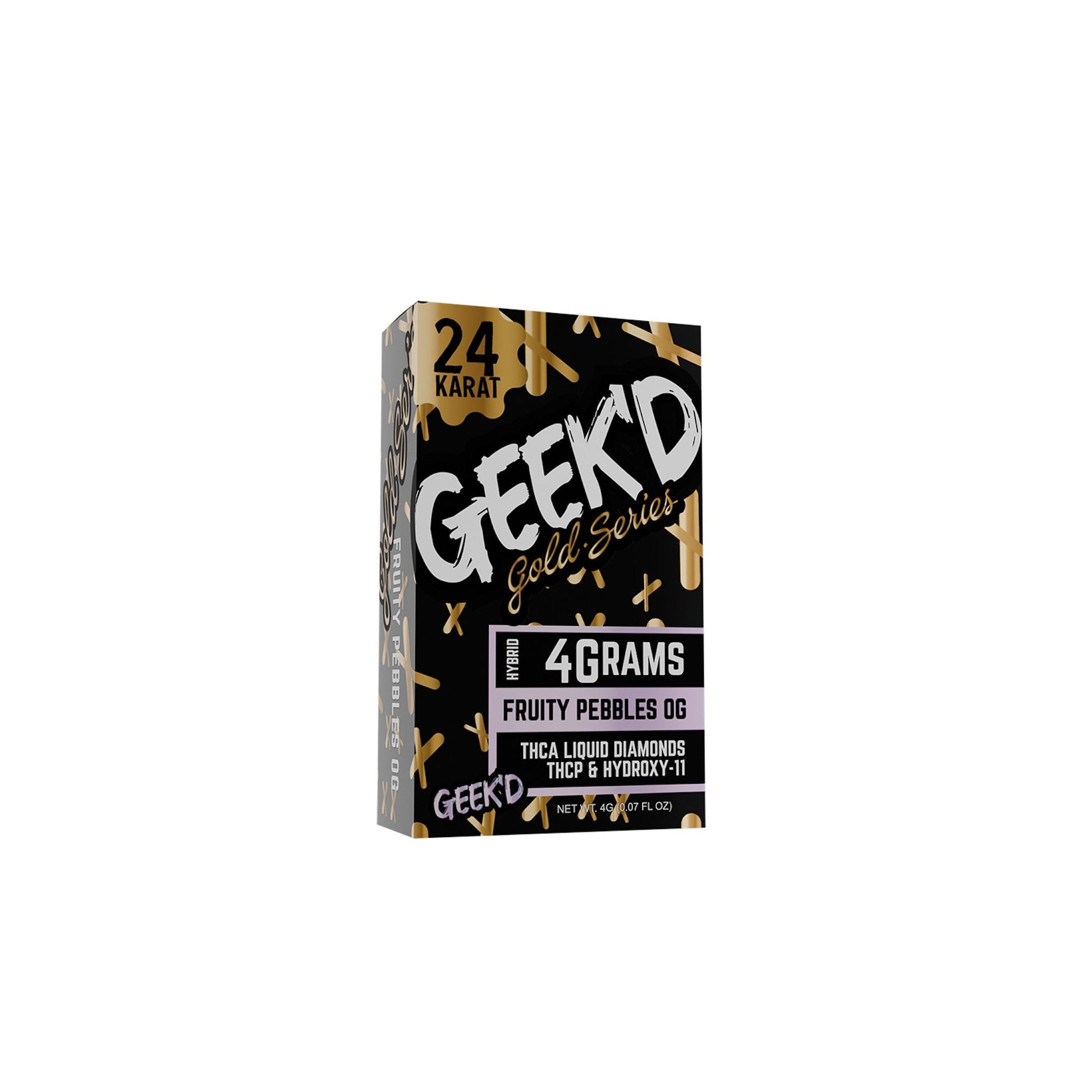 Geekd 24K Gold Series Vaporizer - 4000mg Fruity Pebbles OG