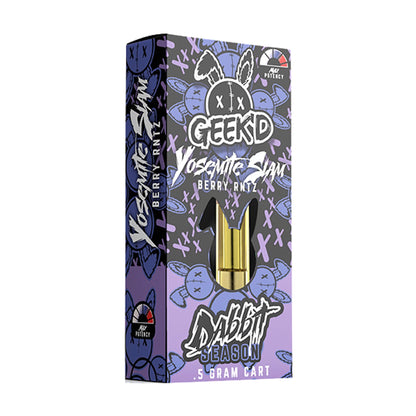 Geekd Dabbit Season THC-A Cartridge - 500mg Yosemite Slam Berry Rntz (H) / Single Cart