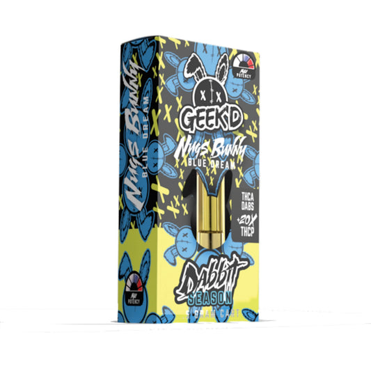 Geekd Dabbit Season THC-A Cartridge - 500mg Nugs Bunny Blue Dream