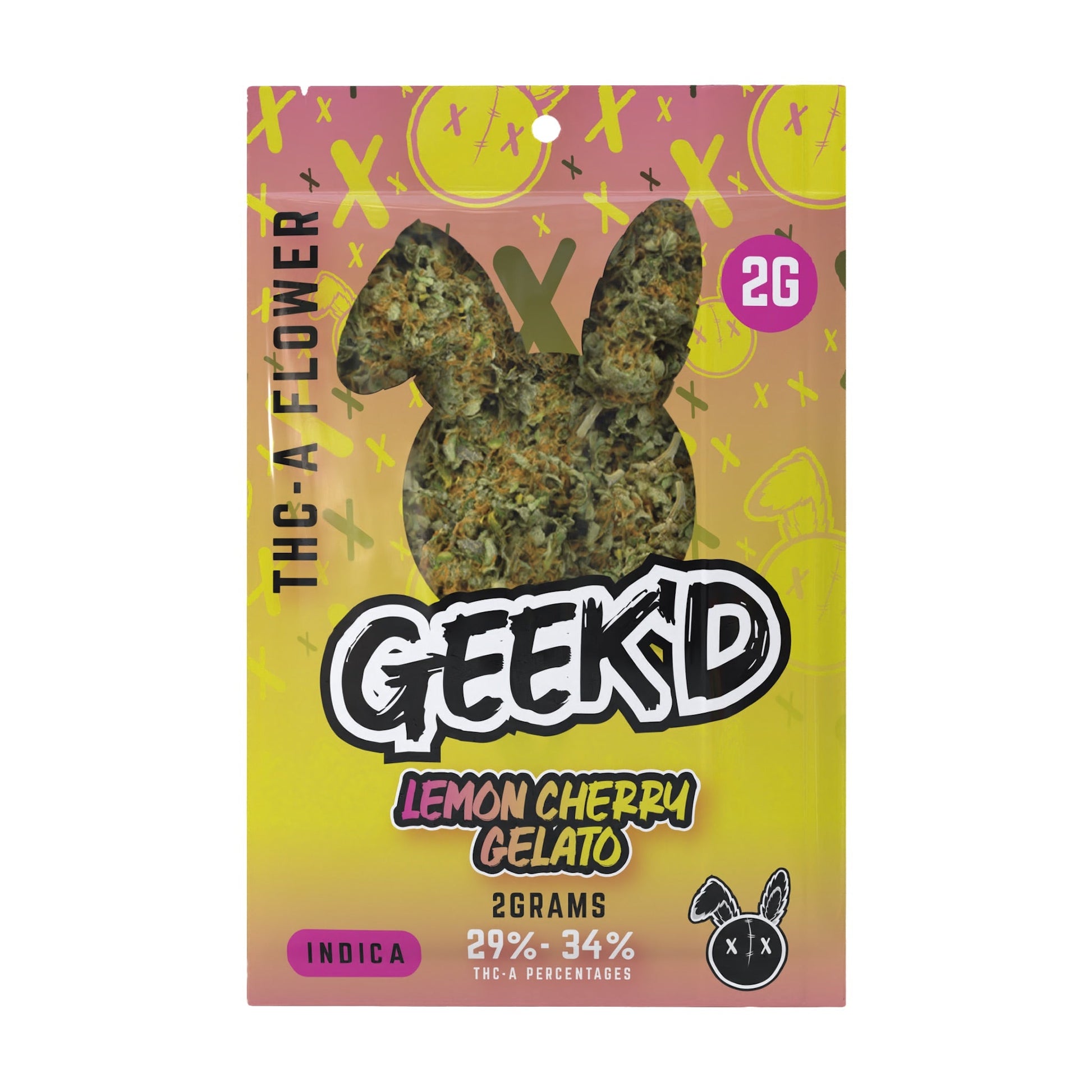 Geekd THC-A Flower - 2g Lemon Cherry Gelato