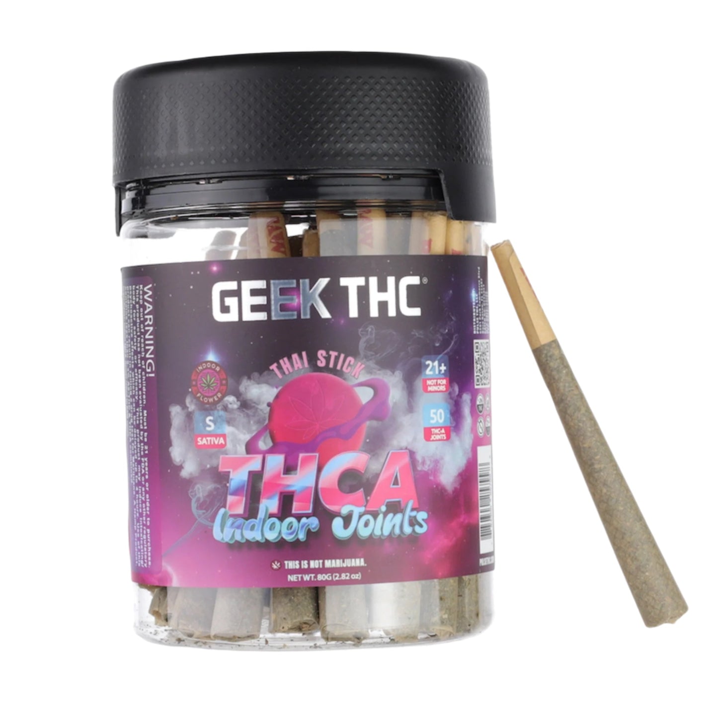 Geekd THC-A Pre-Rolls - 50ct Thai Stick (S)