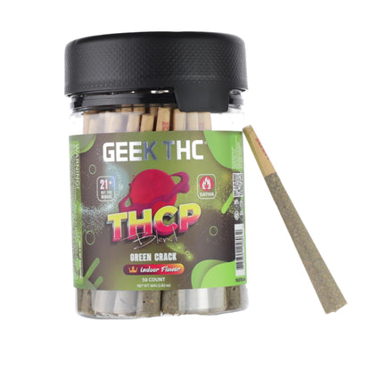 Geekd THC-P Pre-Rolls - 50ct Green Crack (S)