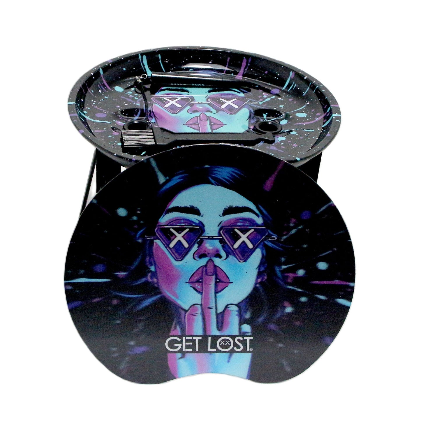 Get Lost 3D Rolling Tray Station Middle Finger