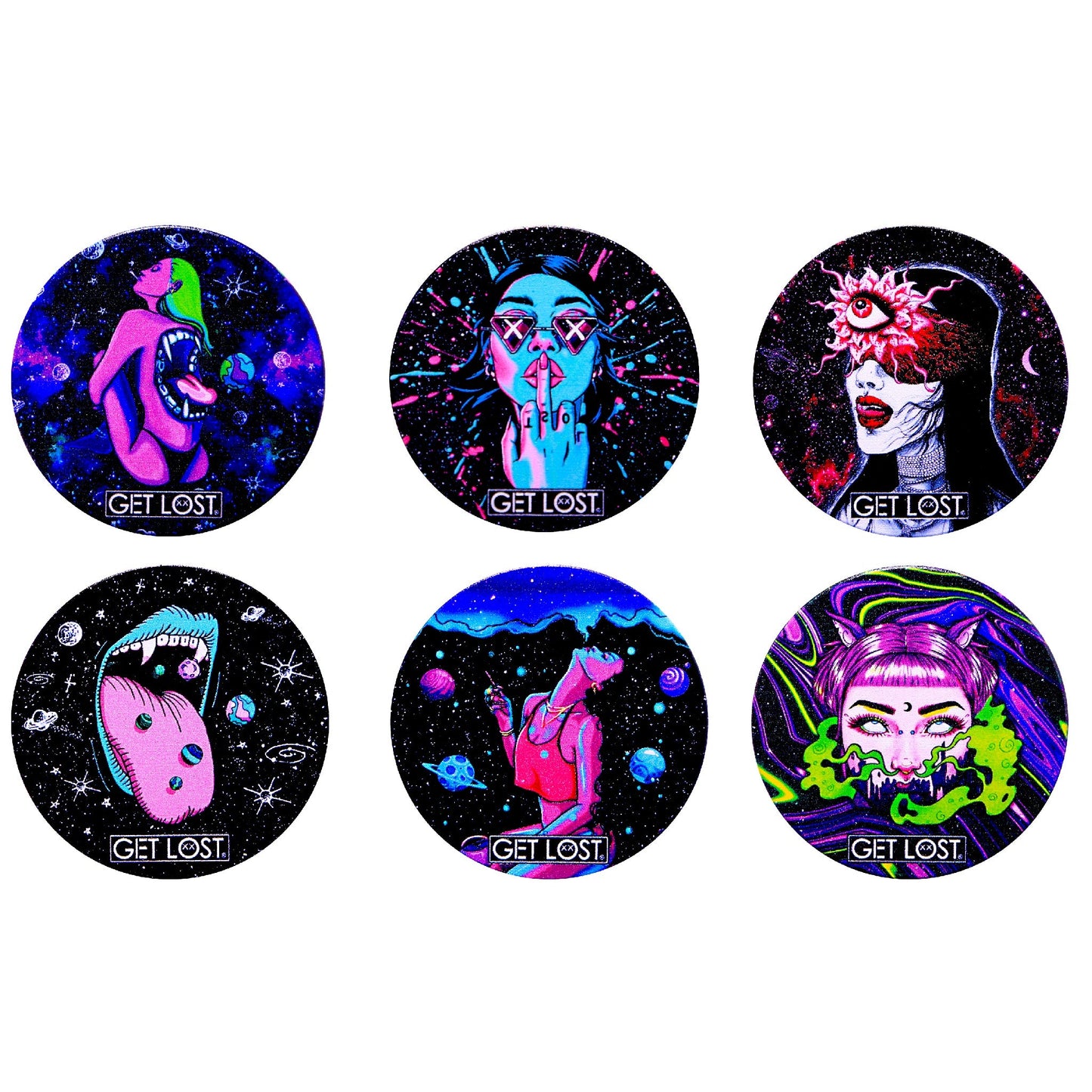 Get Lost 4 Piece Galaxy Grinder - 50mm Set 05