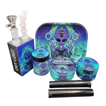 Get Lost 7-in-1 Juice Box Bubbler Gift Set Purple Alien