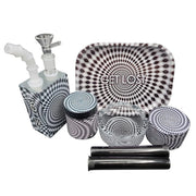 Get Lost 7-in-1 Juice Box Bubbler Gift Set Black & White Spiral