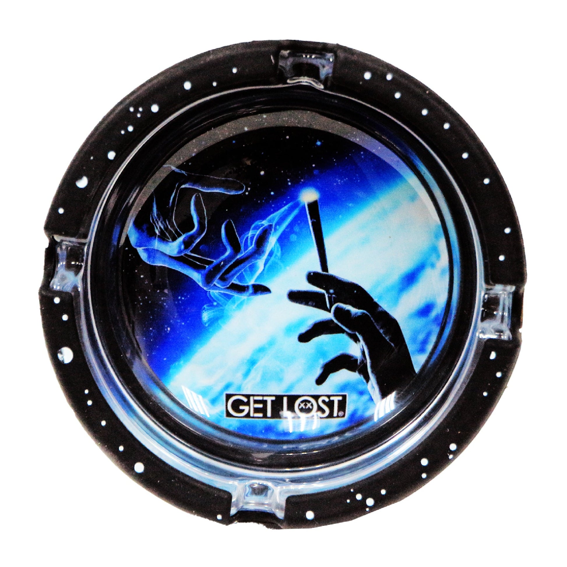 Get Lost Glass Ashtray w/ Silicone Set