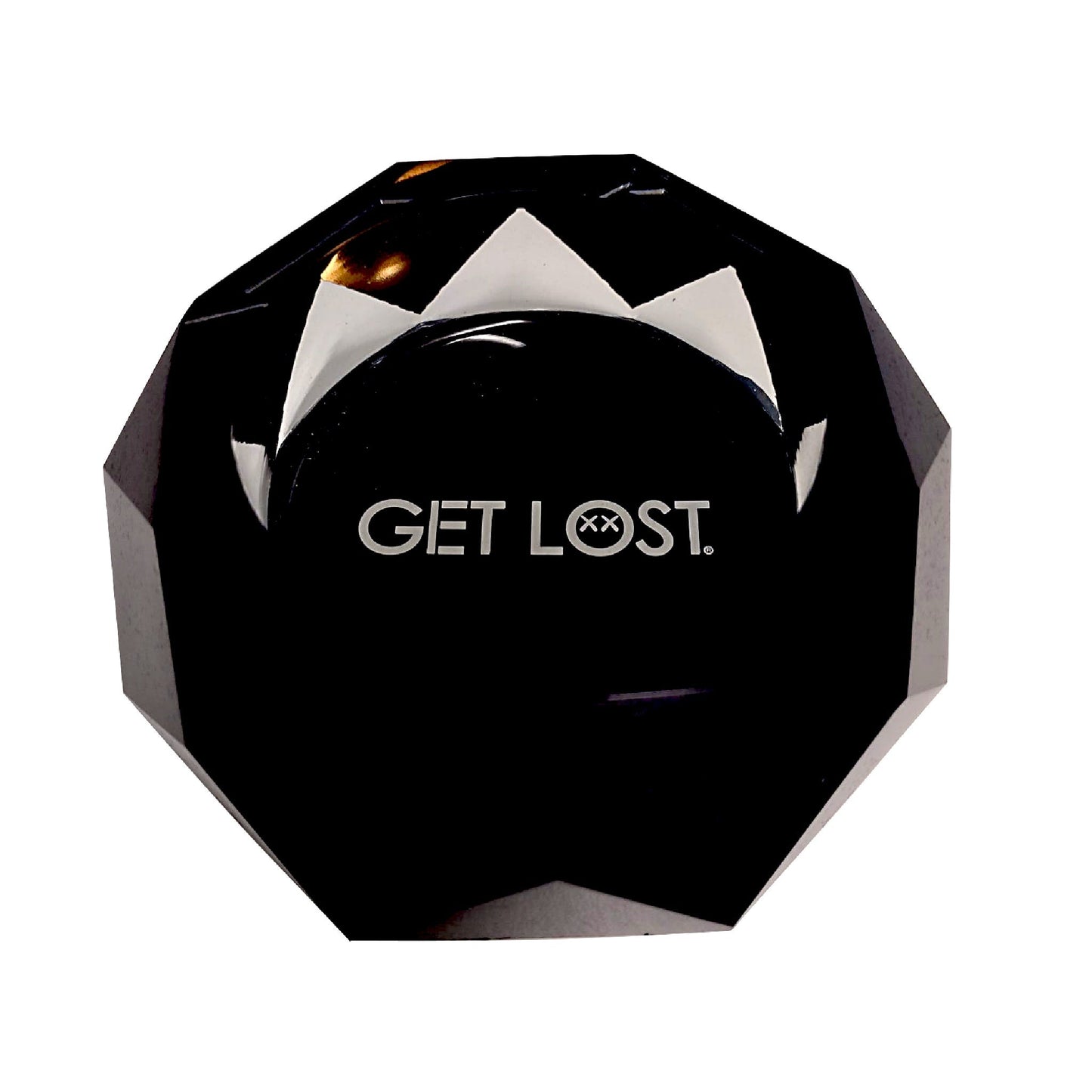 Get Lost Premium Diamond Ashtray Black