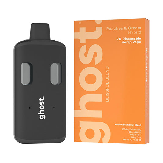 Ghost All-In-One Blissful Blend Device - 7000mg Peaches & Cream (H) / 1