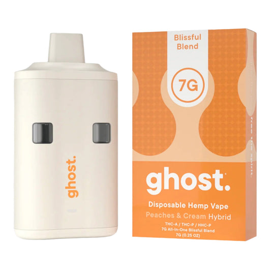 Ghost All in One Blissful Blend Vaporizer - 7000mg Peaches & Cream (H)