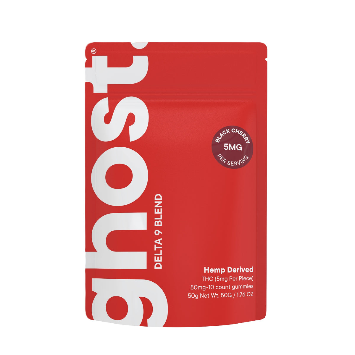 Ghost Delta 9 Wellness Gummies - 50mg Black Cherry