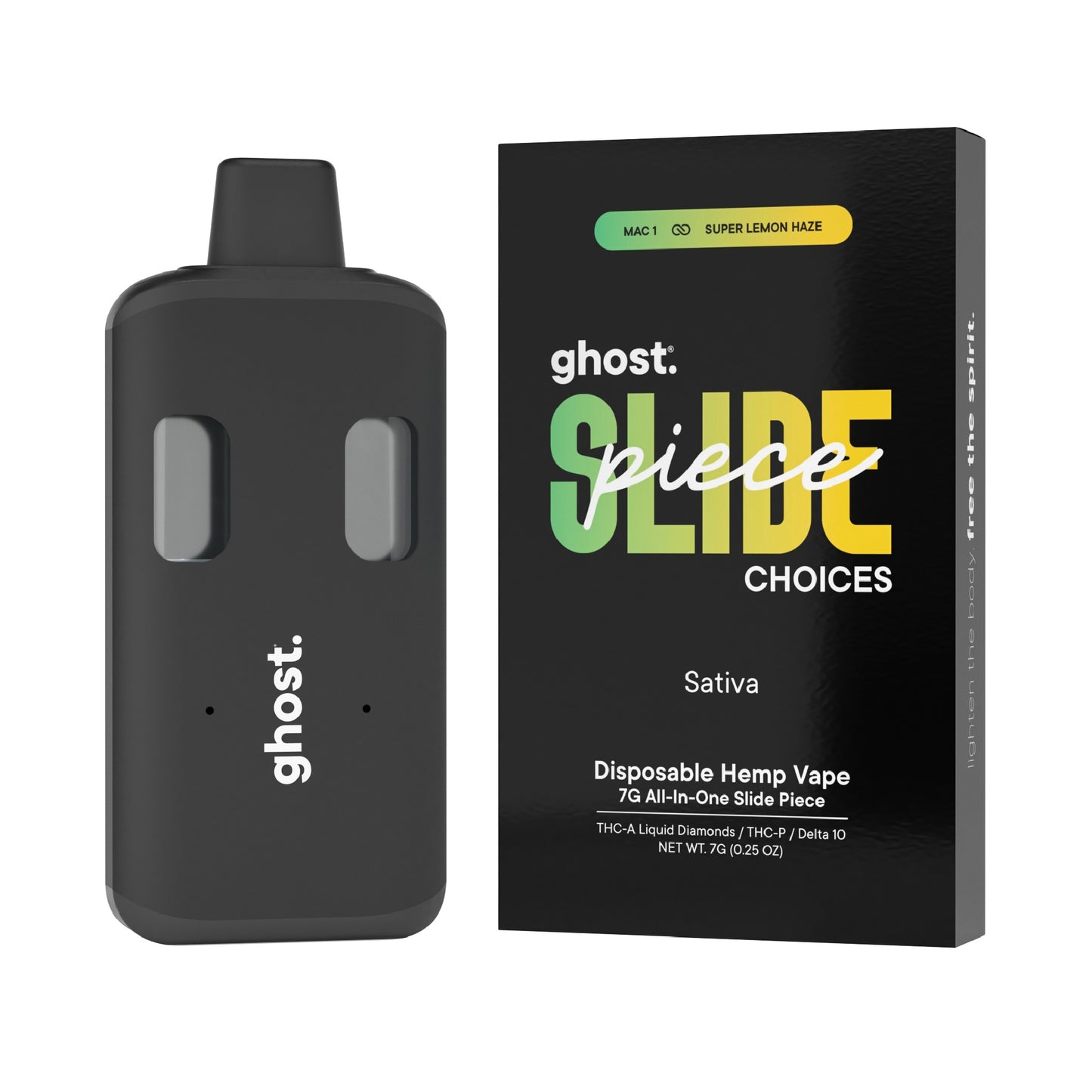 Ghost Slide All-In-One THC-A Device - 7000mg MAC 1 x Super Lemon Haze