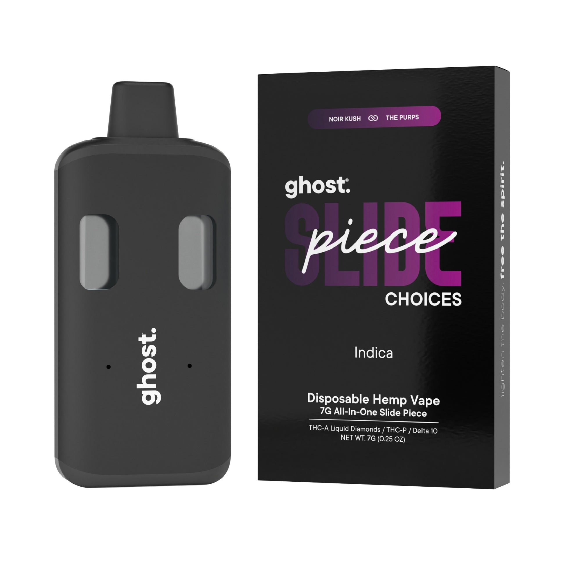 Ghost Slide All-In-One THC-A Device - 7000mg Noir Kush x The Purps