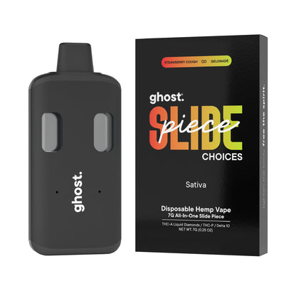 Ghost Slide All-In-One THC-A Device - 7000mg Strawberry Cough x Gelonade