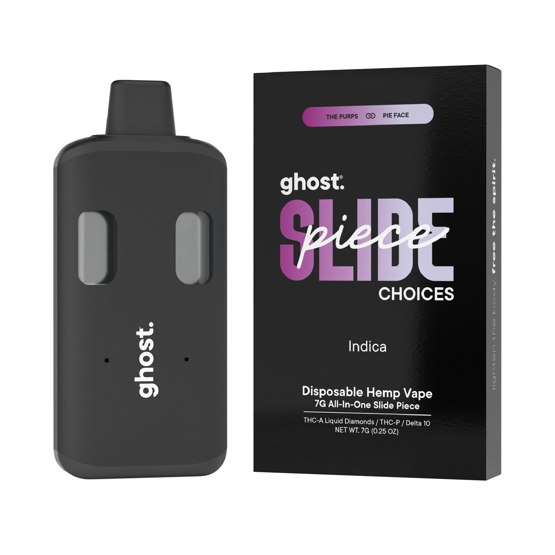 Ghost Slide All-In-One THC-A Device - 7000mg The Purps x Pie Face