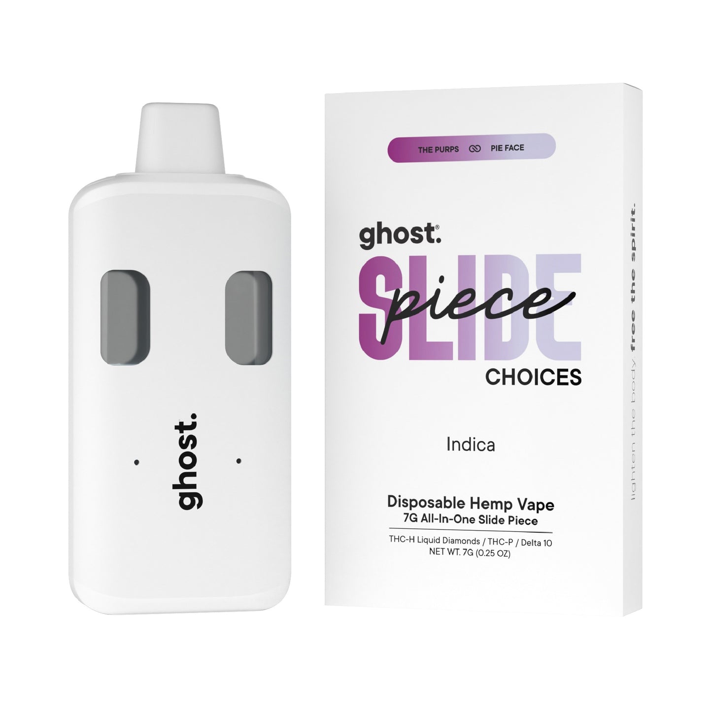 Ghost Slide All-In-One THC-H Device - 7000mg The Purps x Pie Face