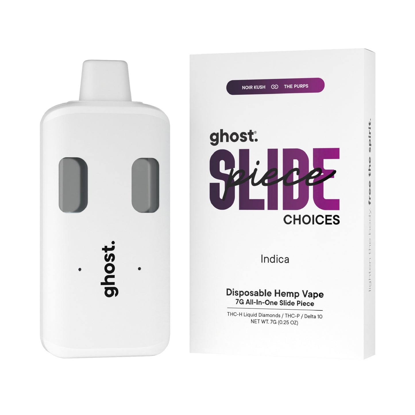 Ghost Slide All-In-One THC-H Device - 7000mg Noir Kush x The Purps