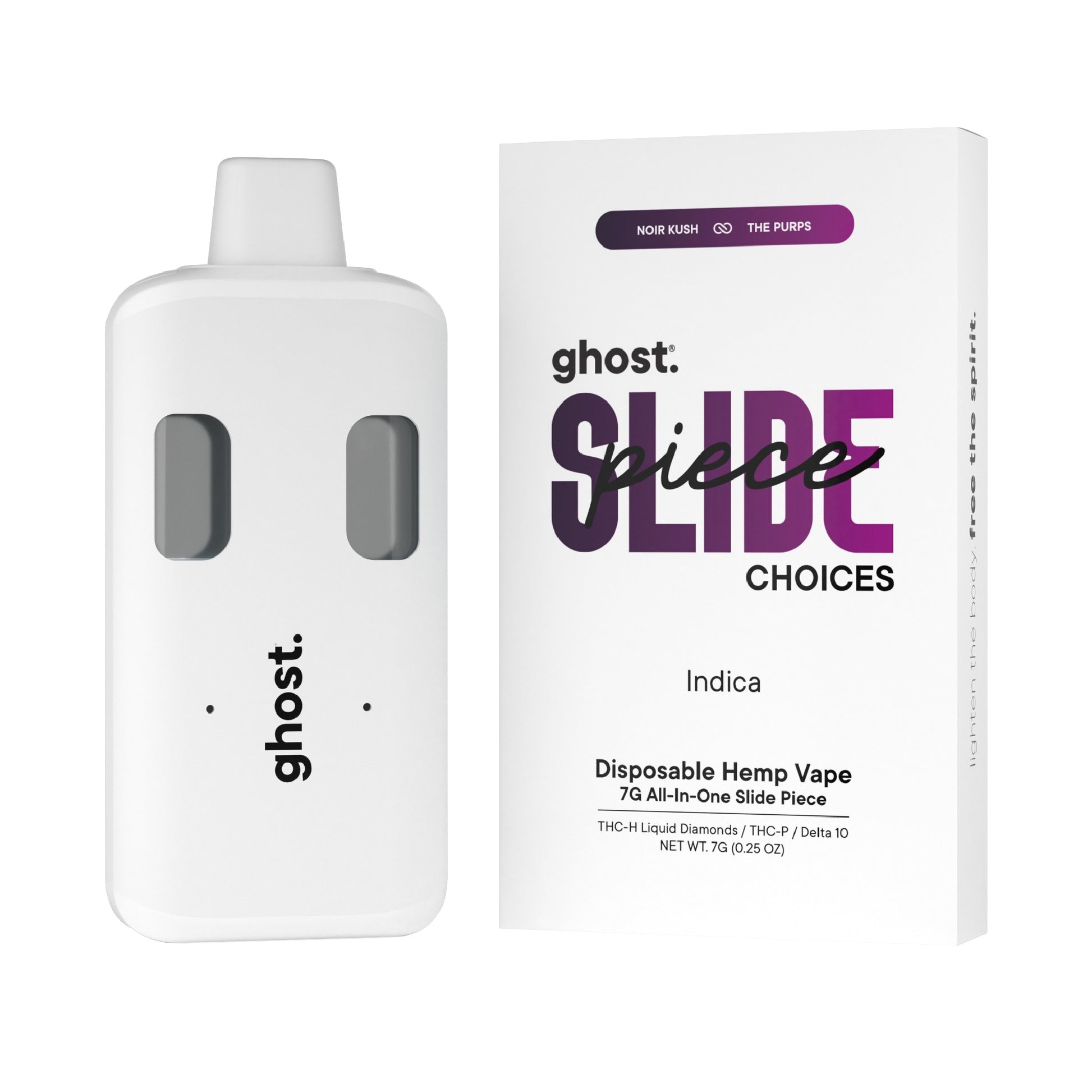 Ghost Slide All-In-One THC-H Device - 7000mg Noir Kush x The Purps