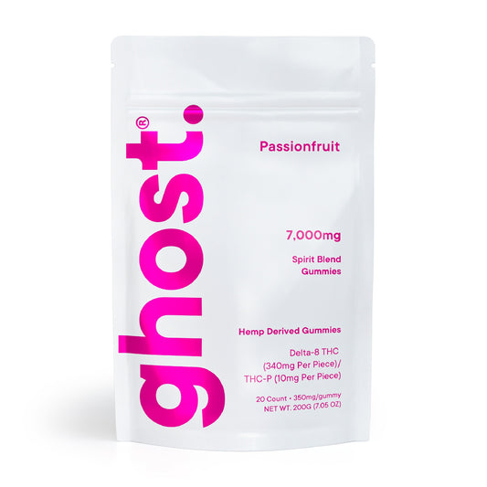 Ghost THC Spirit Blend Gummies - 7000mg Passionfruit